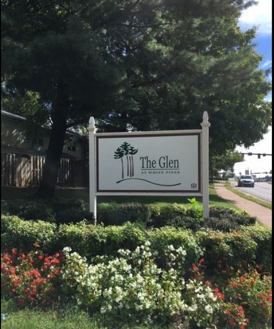 Entrance - The Glen at White Pines Apartments