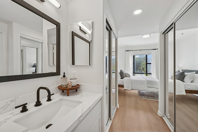Bright, contemporary bathrooms