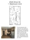 1 BD, 1 BA - 500 SF