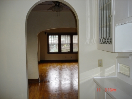 Living room view from pantry - 133 N Terrace St Townhome