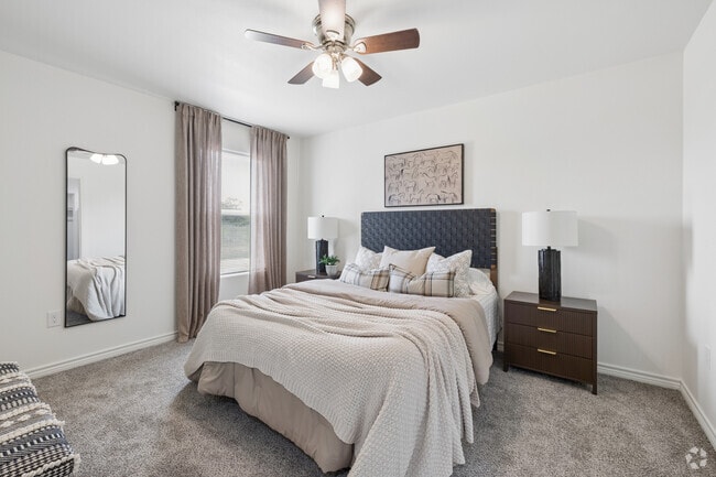 2BR, 2BA - 1,315SF - Primary Bedroom - Foster Heights Apartments