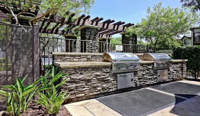 Picnic area includes an outdoor grill