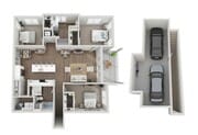 Floor Plan 3B | Seasons at North Aurora | Apartments in North Aurora, IL
