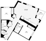 Discover the perfect blend of comfort and style in this thoughtfully designed two-bedroom apartment.