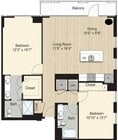 Nivel 51.1 - 2 habitaciones, 2 baños