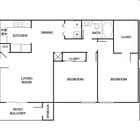 2BR/1BA