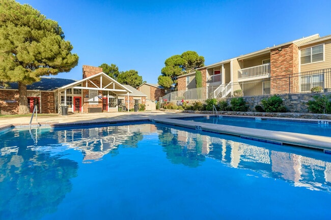 Serene Poolside Atmosphere at Whispering Pines, El Paso - Whispering Pines Apartments