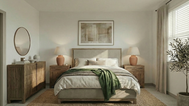 Spacious bedrooms with plush carpeting - Archer