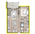 A2P6 floor plan Granary Flats