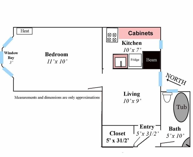 Photo - Another Move in Special in time for Spring! - NE Views out Bay Windows on the TOP FLOOR! Unit 302
