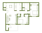 2BR/1BA