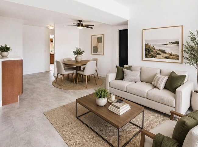 Living Room and Dining Room