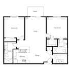 2 Bed / 2 Bath 1,070 sq ft