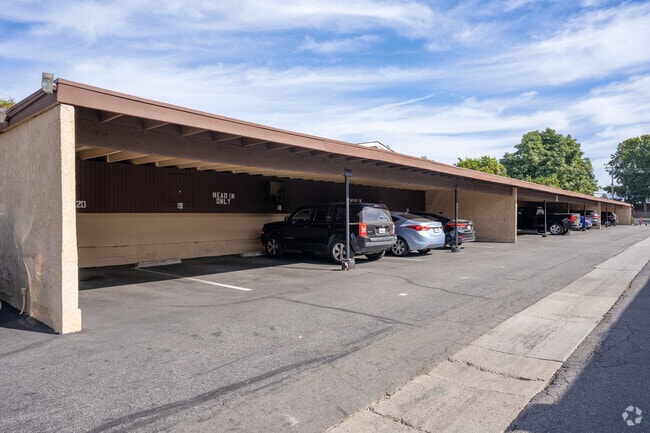 Covered car ports.