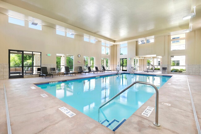 Indoor saltwater pool and spa