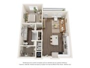 The Seminole | 1 Bed + 1 Bath Apartment | 821 SF