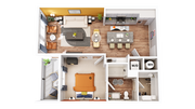 A1 floor plan Broadstone Oak City