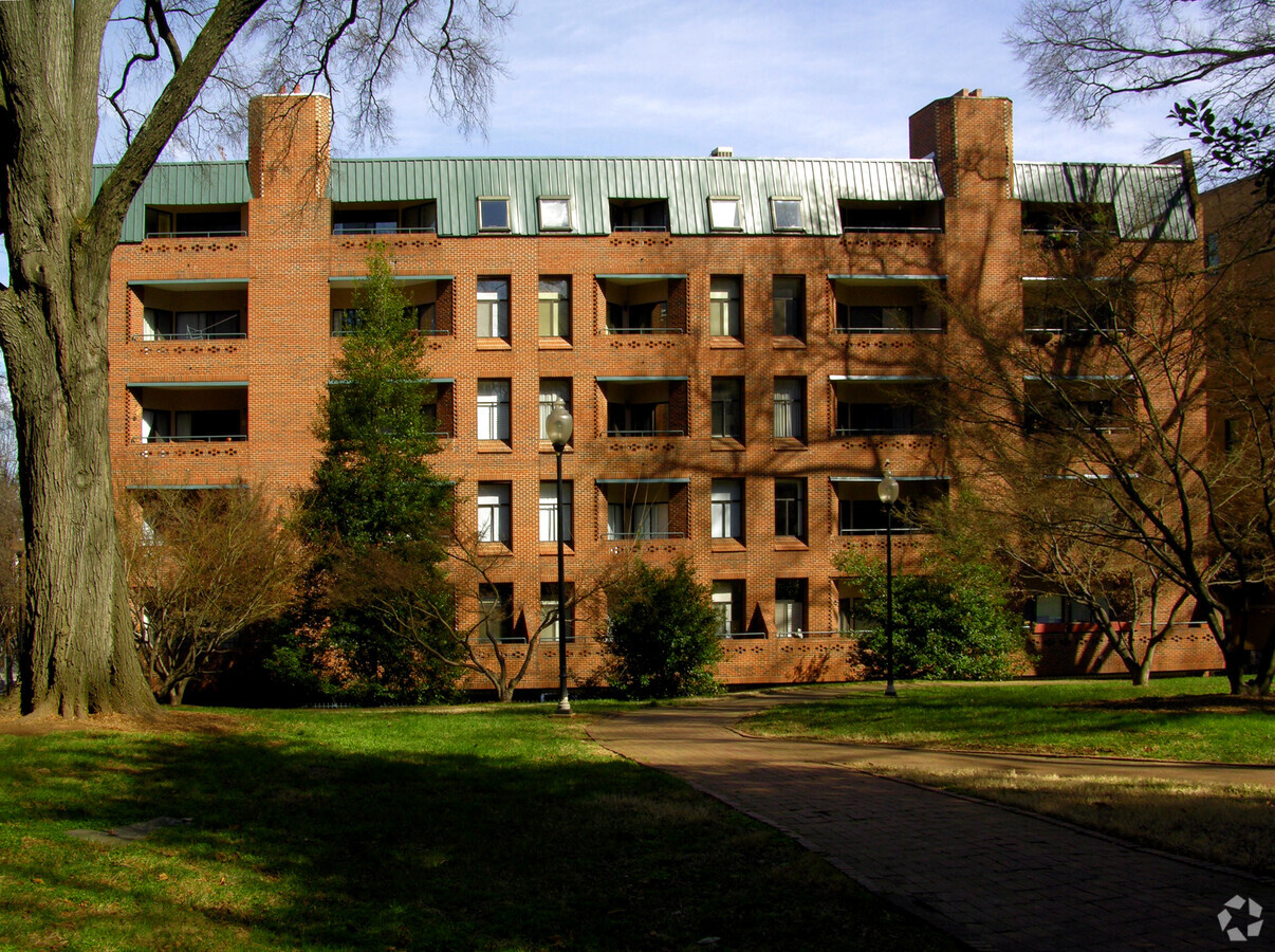 View from the south - Churchill Apartments