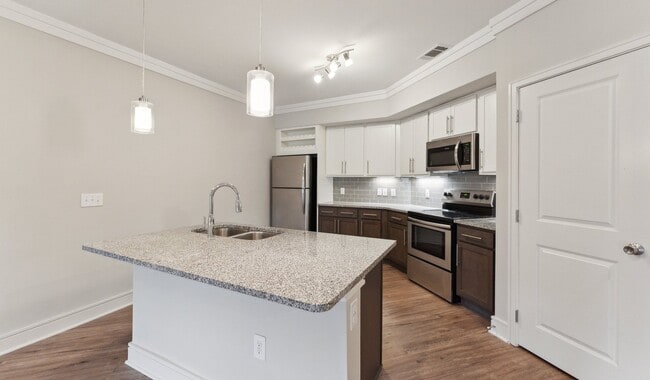 Modern kitchens with stainless steel appliances