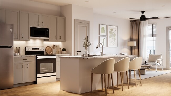 The Flats at Crosspointe Apartment Home Rendering