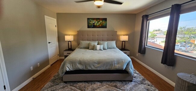 First Bedroom - King Bed - 1910 W Palmyra Ave Unit 119