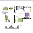 2BR/1BA