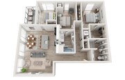 Plan F1 | 3 bedroom, 2 bathroom