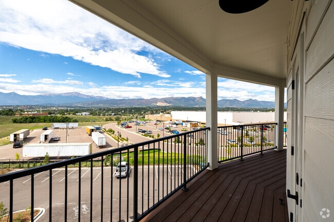 2BR, 2BA - 1,226SF - Deck View