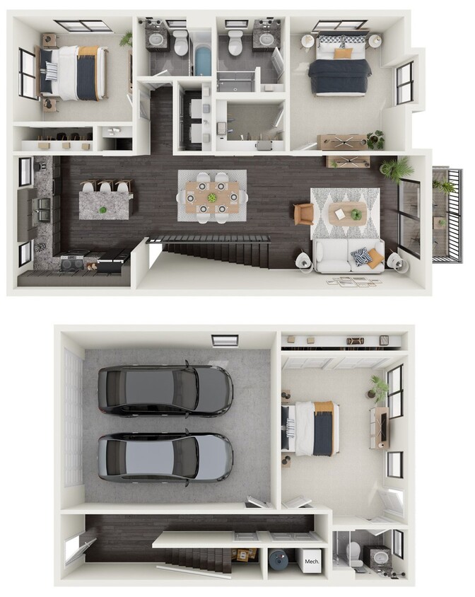 Floor Plan - Ash - Townhome