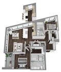 Floor Plan O - 3D