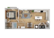 1 Bedroom | 1 Bath | 665 SF | Renovated