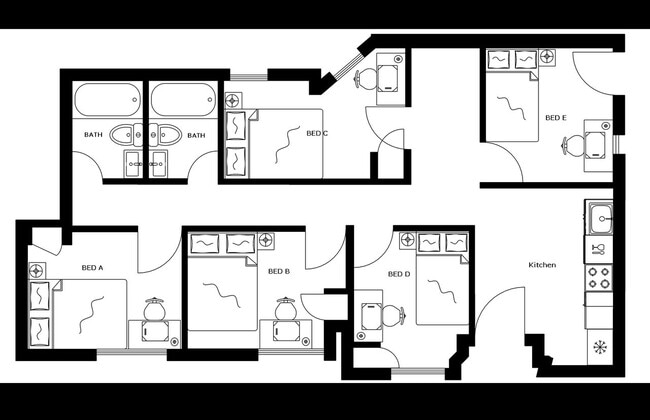 Photo - Room in Shared 5 bed/2 bath home Unit E