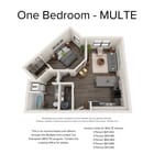 One Bedroom - MULTE floor plan Prose Hayden Island