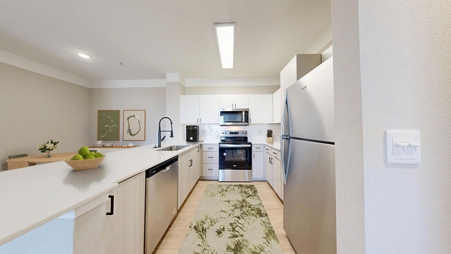 Newly Renovated Kitchen with Stainless Steel Appliances - Bristol Village Apartments