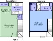 1BR/1BA