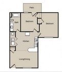 2BR/1BA