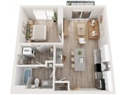 Plan A8 | 1 bedroom, 1 bathroom