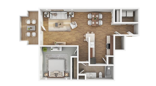 841 Sq Ft - Grayhawk Apartments