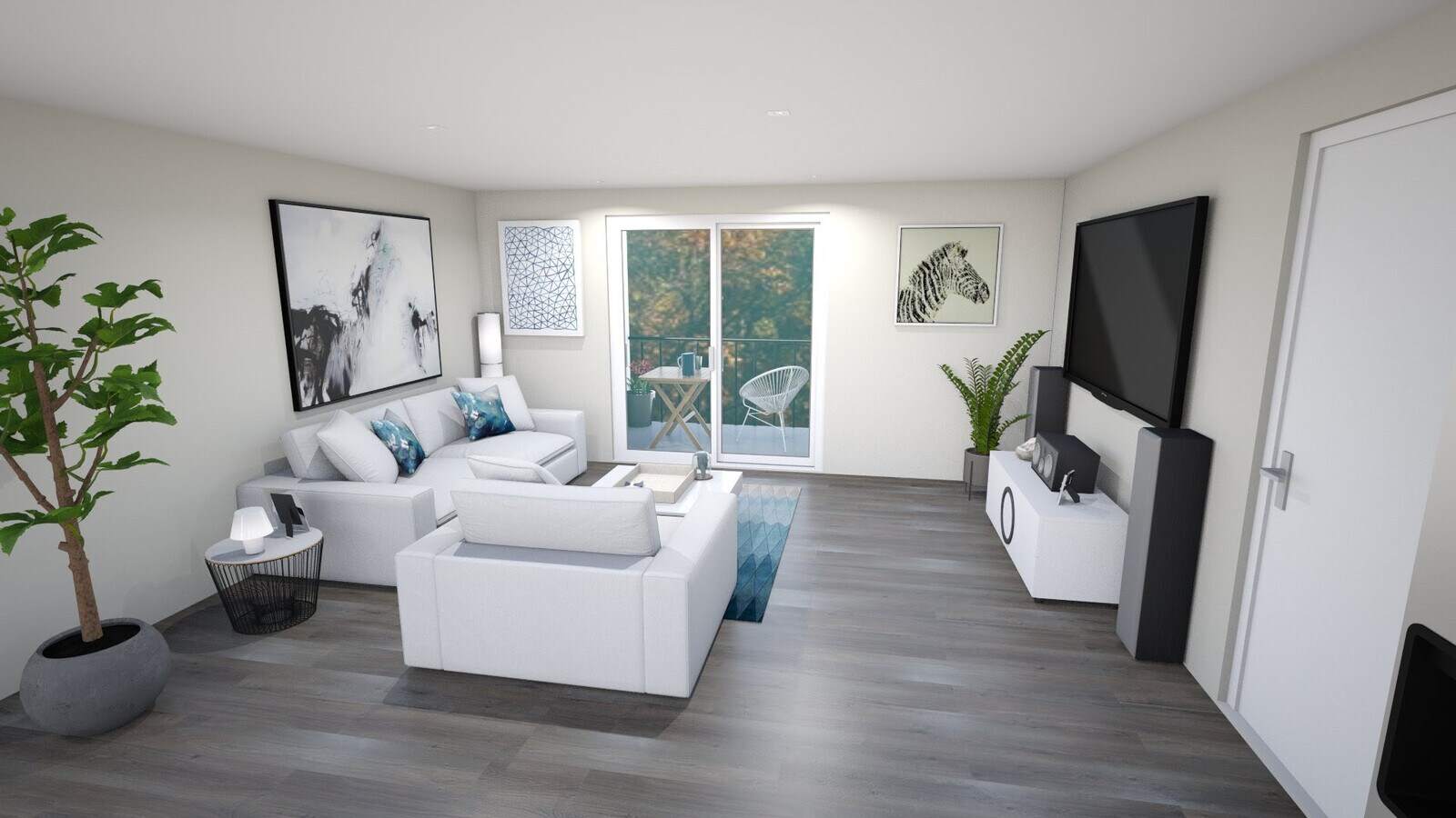 Living Room - Allure at King Court Unit 00