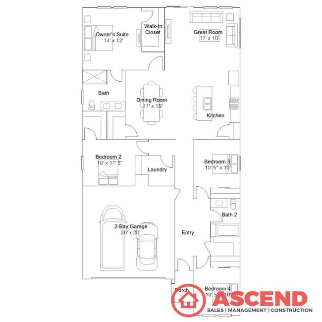 Photo - Spacious 4 Bed/2 Bath Brand New Build! in Bakersfield's Desirable 93311 Area — Solar, Garage & Fu...
