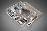 2A - 2x2 Floor Plan