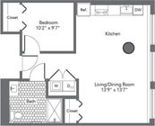 1EUF floor plan The Hecht Warehouse