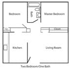 Two Bedroom Floor Plan