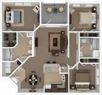 Royal_3Bed_2Bath_1229 Sq Ft