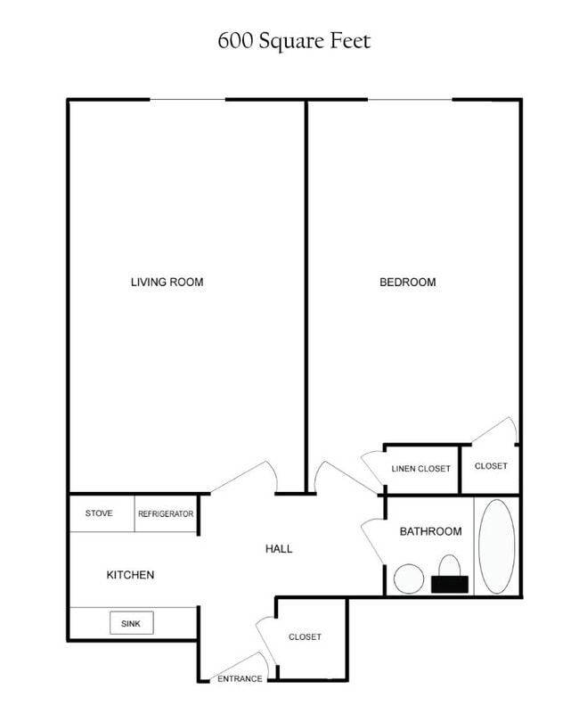 Standard One Bedroom - University Commons Apartments
