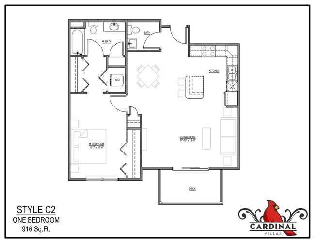 Photo - Spacious 1-Bedroom/1.5-Bath, unit 106, available 8/1/2026 Unit 80-106