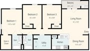 3BR/2BA
