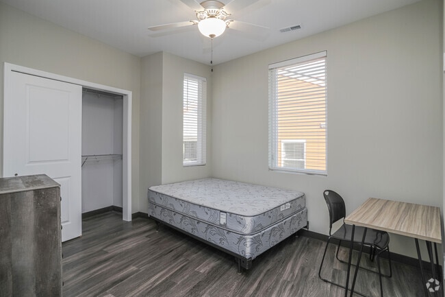 2 BR, 1 BA - First Bedroom - 302 E Clark St