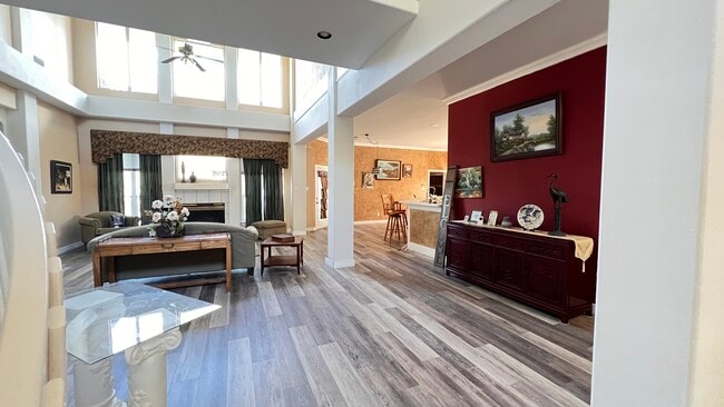 Living room and kitchen on the right