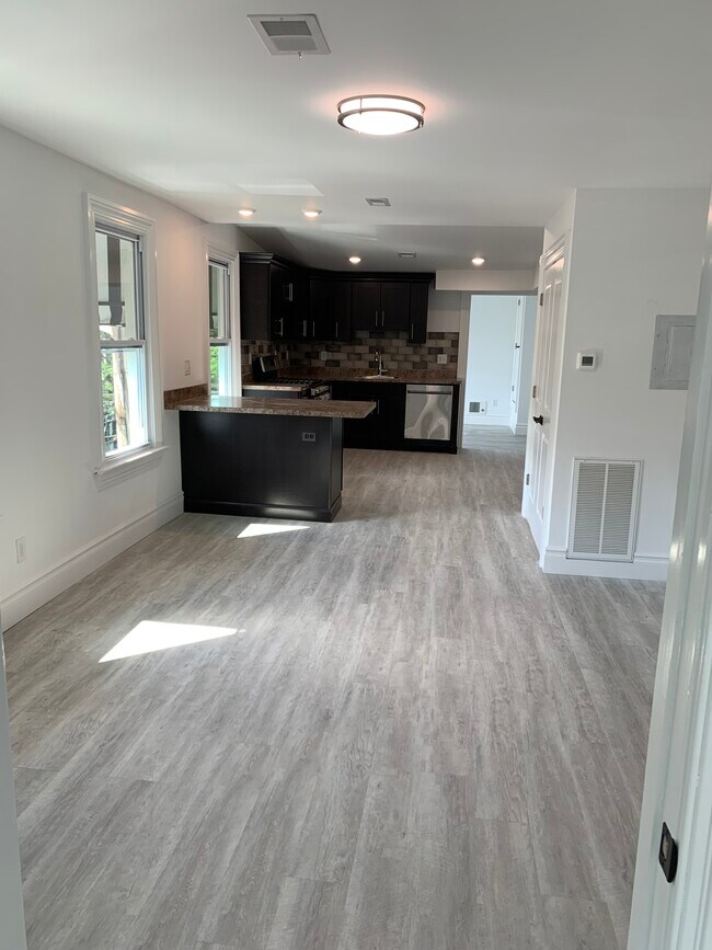 Loft style kitchen and family room - 152 Ferry St Apartments